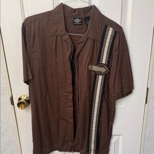 Harley-Davidson Brown Short Sleeve Shirt